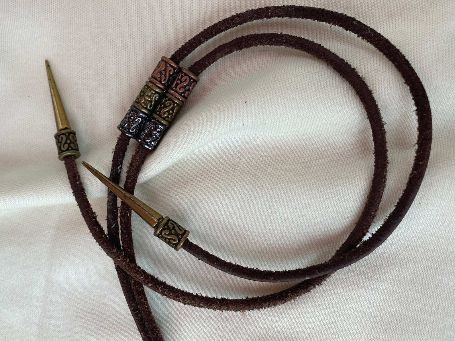 Stampede String for Western Hats Leather With Metal Slide Etsy