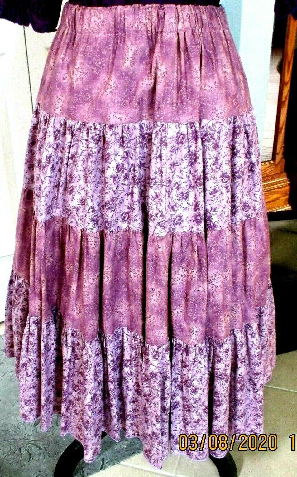 Vintage Square Dance PRAIRIE SKIRT waist 2238 Etsy