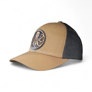 The Kraken – Octopus Wooden Patch Hat