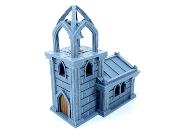 Tabletop Terrain – Schlossruinenturm Für 28-32 Mm Miniaturen (D&D, Warhammer)
