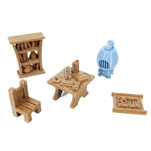 Tabletop Terrain Furnishings | 28mm Fantasy Scenery for DnD, RPG and Wargaming