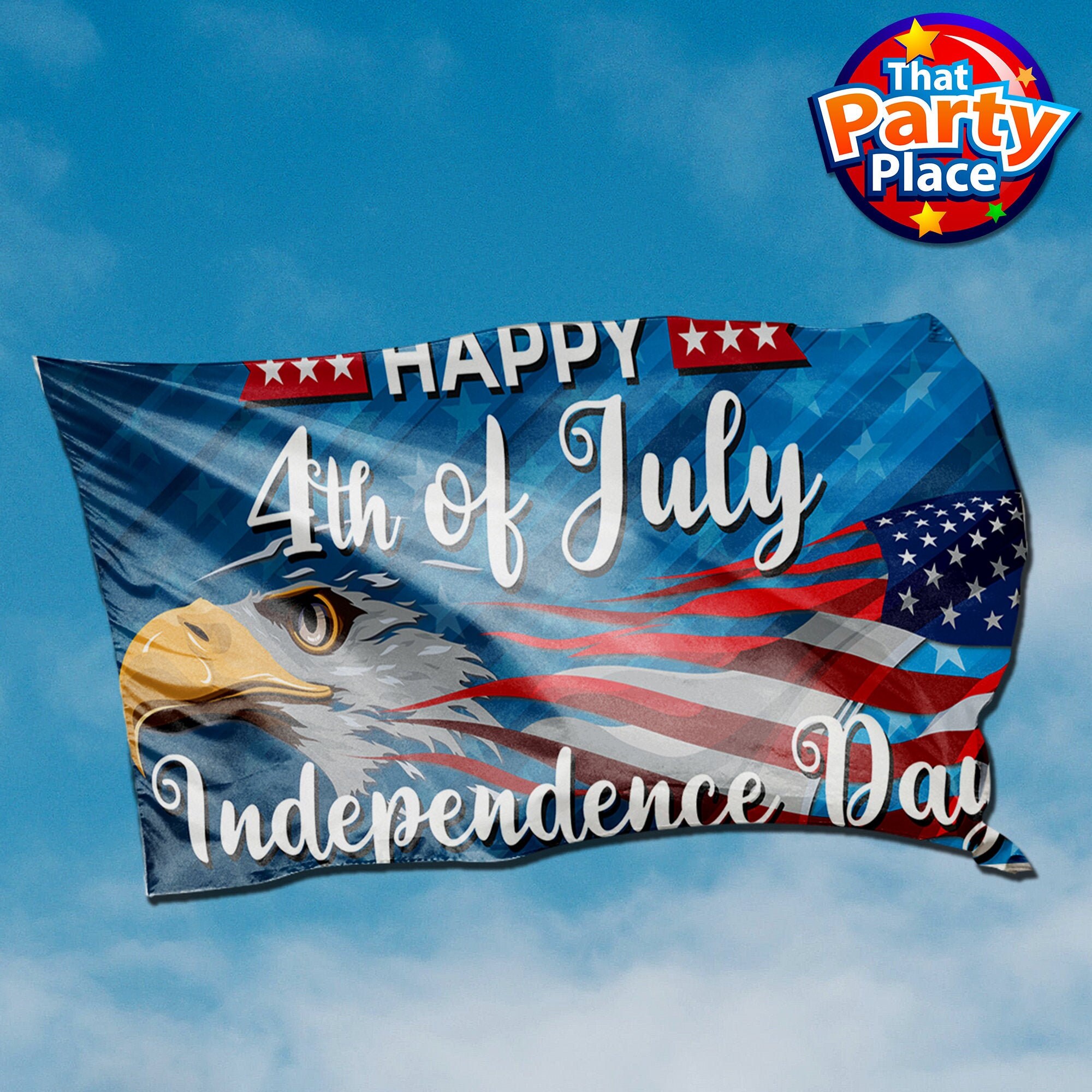 Happy 4th of July American Eagle Independence Day Flag (140x70cm) - Etsy