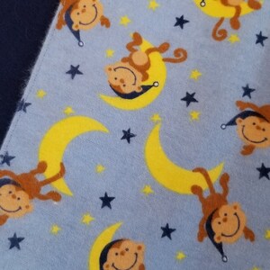 Monkeys on the Moon Burp Cloth Set