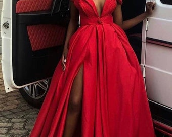 Red Ball Gown - Etsy