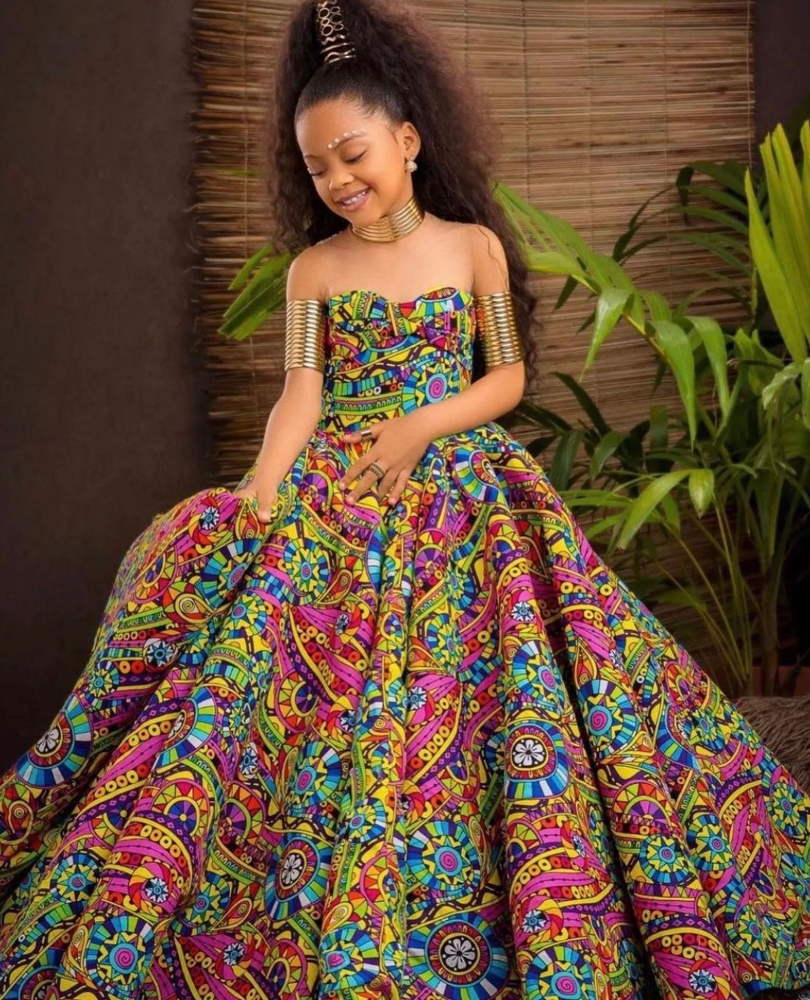 African Girl Clothingafrican Princess Dress Long African - Etsy