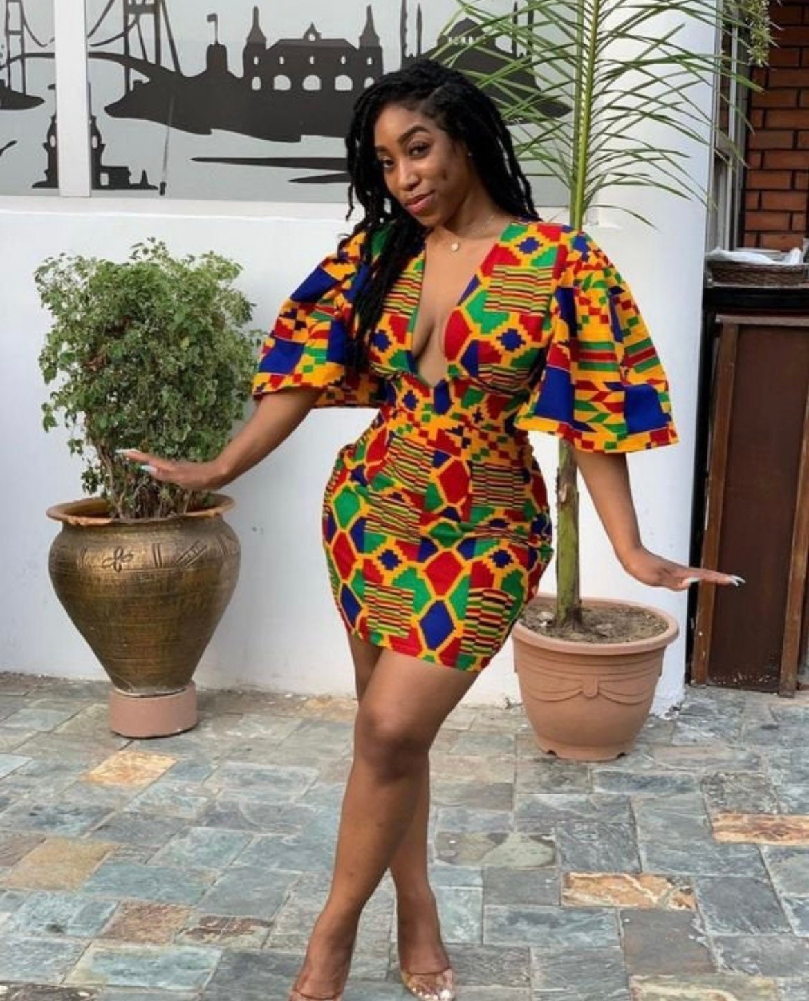 Ankara Straight Gown - Etsy
