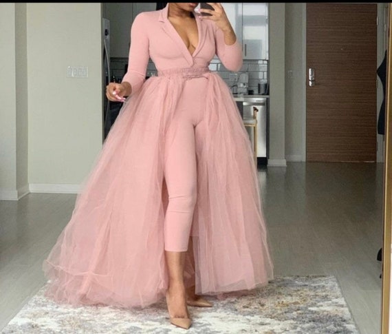 jumpsuits for women 2020 lace appliqué beaded dusty pink elegant pants –  inspirationalbridal