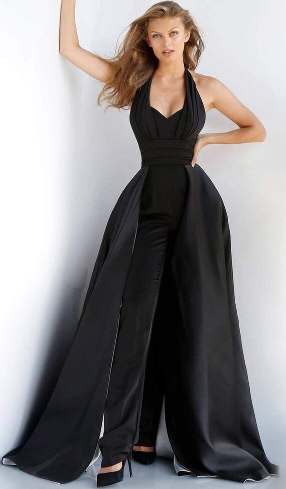 black formal attire for wedding