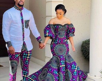 African Couples Dress African Couples Clothing African - Etsy UK