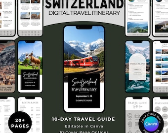 Switzerland Digital Travel Itinerary, Switzerland Travel Agent Guide, Switzerland trip planner, Complete Travel Itinerary, Swiss Road Trip