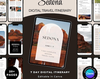Sedona Arizona Digital Trip Itinerary l Travel Guide Sedona l Complete Sedona Travel Planner l Girls Trip Bachelorette l Honeymoon Planner