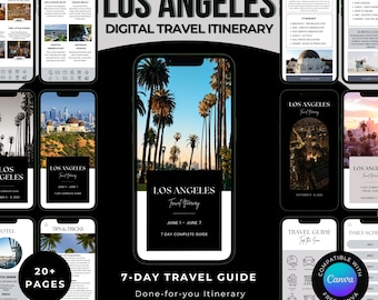 Los Angeles Travel Itinerary | 7-Day LA Trip Planner (Digital Download)