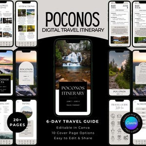 Poconos Mountains Travel Itinerary: 6-Day Digital Guide