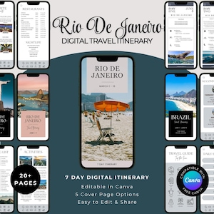 Itinerario de viaje a Río de Janeiro: Guía de 7 días por Brasil (Descarga digital)