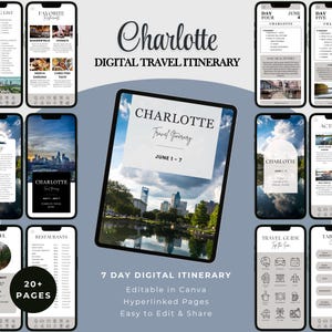 Deluxe Charlotte Mobile Travel Itinerary, Charlotte, NC Birthday Trip Planner, Uptown Bach Weekend Trip, Things to do near Charlotte