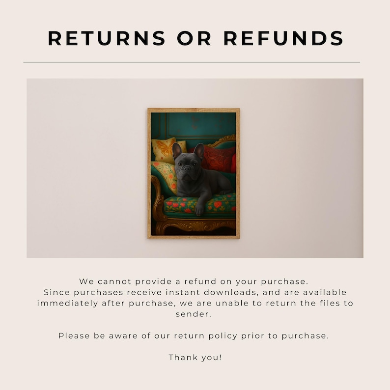 Wydruk artystyczny „Buldog francuski na kanapie”: Fantazyjny wystrój z buldogiem francuskim (pobranie cyfrowe) zdjęcie 8