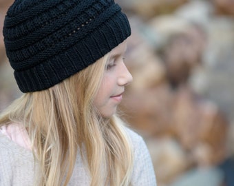 Stylish Kids Beanie- Hand Knit Hat- Many Colors Kids Beanie- Kids- Winter Beanie