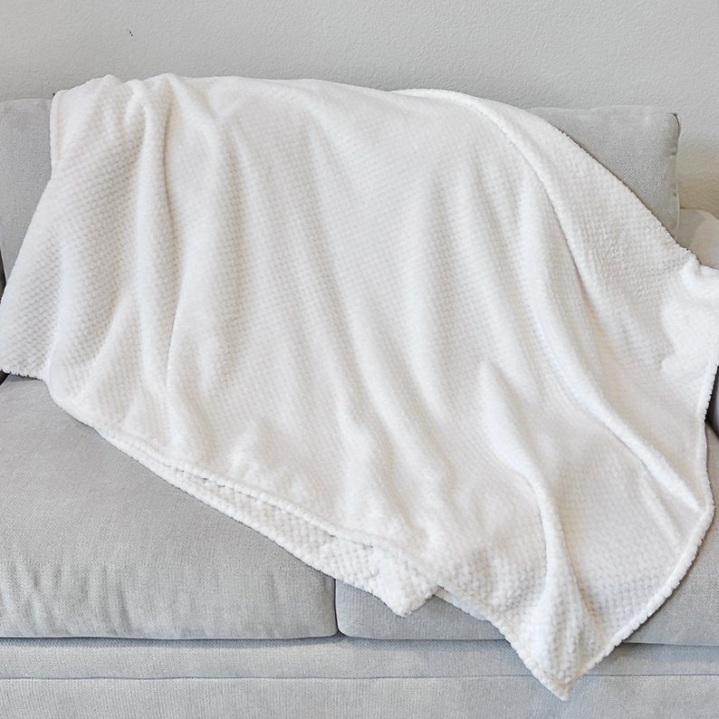 The SOFTEST Throw Blanket Best Blanket Farmhouse Throw Faux Fur Throw No shed blanket Nurse Gift Gift for her sympathy gift ivory