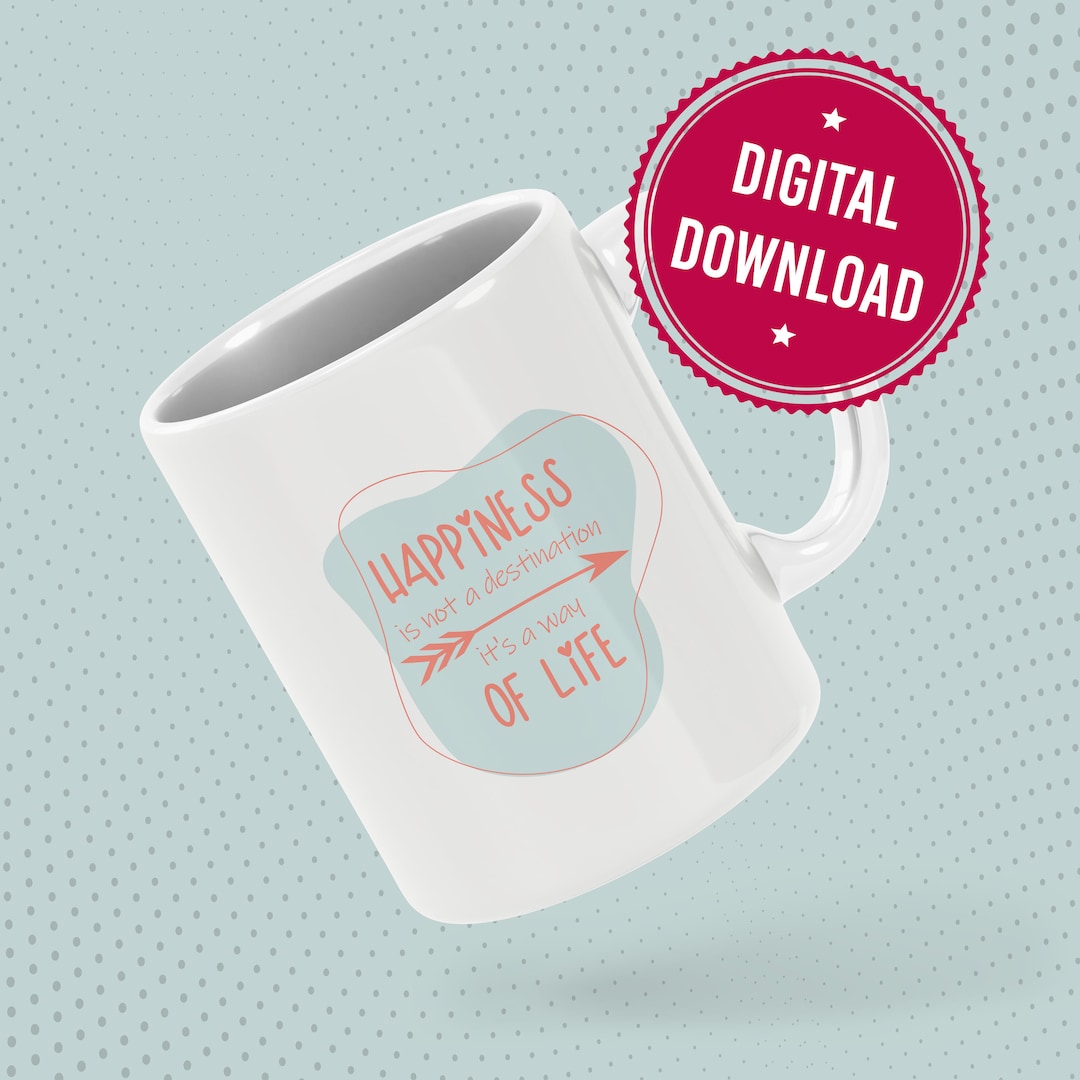 Coffee Cup Sublimation Design for Mug Digital Download Etsy