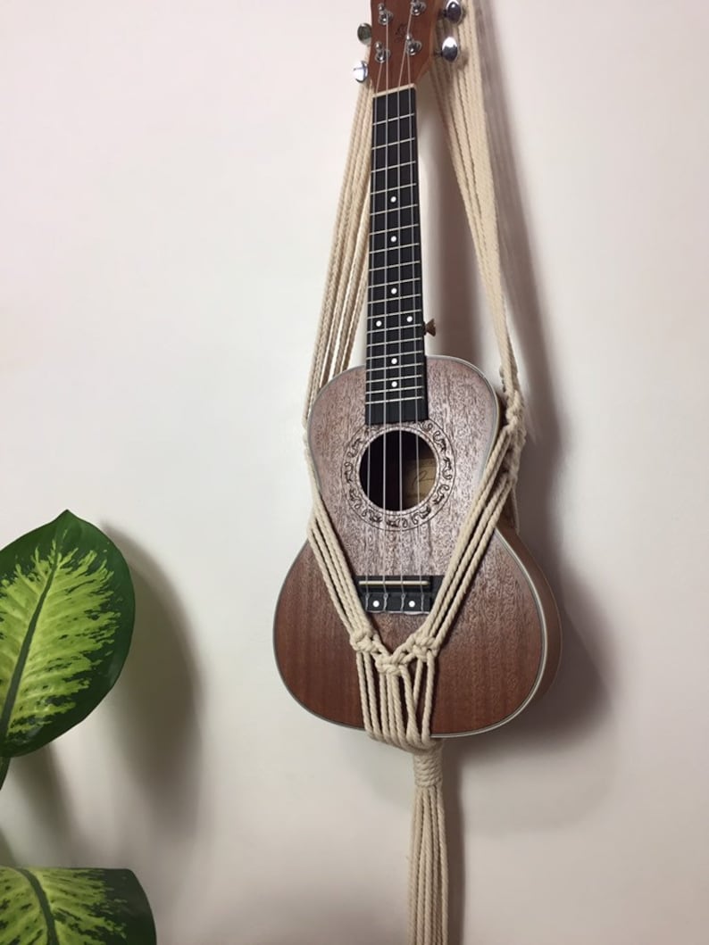 Macrame Ukulele Wall Hanging Ukulele Wall Mount Ukulele