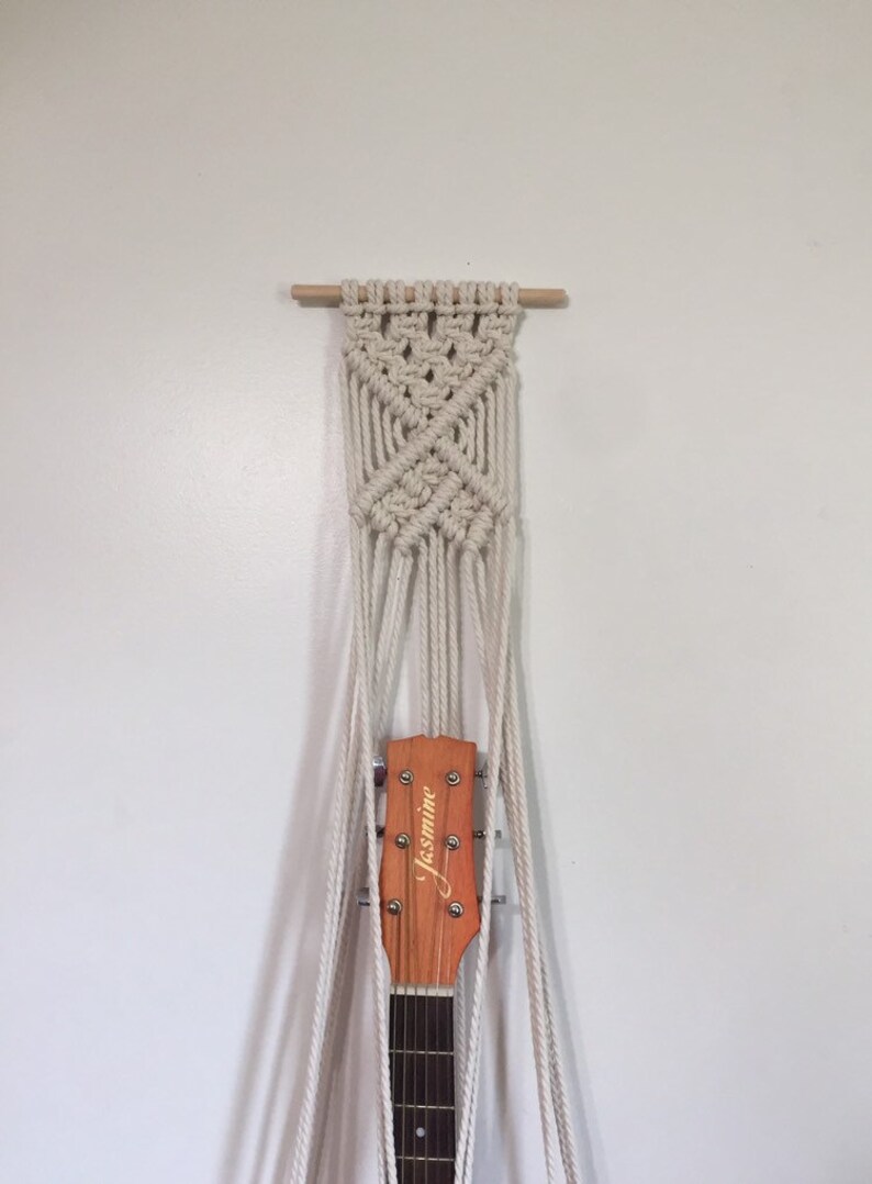 Macrame Guitar Hanger Boho Guitar Wall Mount Guitar Stand - Etsy