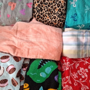 Weighted Calming Scarf: Dinosaur, Leopard, Bows, Ice Cream Sandwich, Plaid, Floral, Solid Colors
