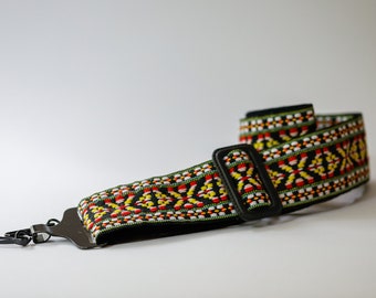 Vintage camera strap , Hippie chic style, the 70's