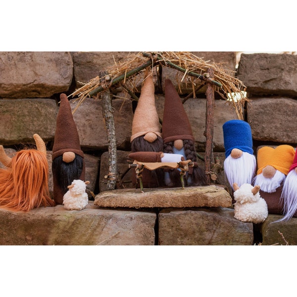 Gnome Nativity Set