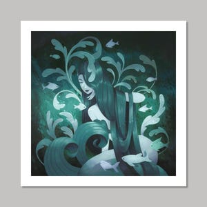Lady of the Lake Fine Art Print | Archival Fantasy Art Print