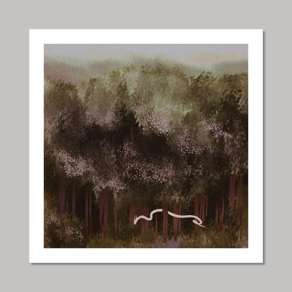 Noodle Dragon Fine Art Print | Archival Digital Painting Art Print