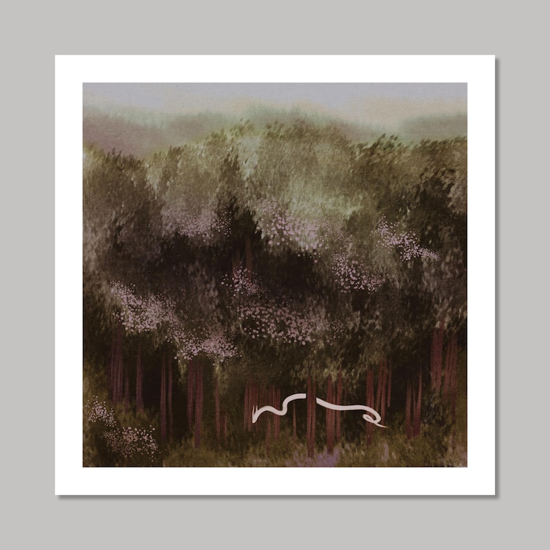 Noodle Dragon Fine Art Print | Archival Digital Painting Art Print 16x16