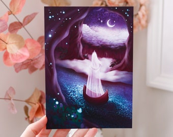 Forest Guardian Art Print - Magical Forest Illustration - Enchanted Forest Art Print - Magical Art Print - Fantasy Forest Art