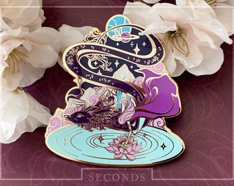 SECONDS | Gold Celestial Garden Star Dragon Hard Enamel Pin