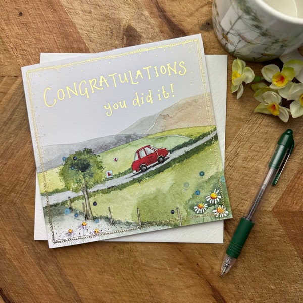 Congratulations you did it Card - Driving test.