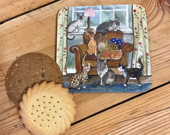 Cat House Placemat Single or Set