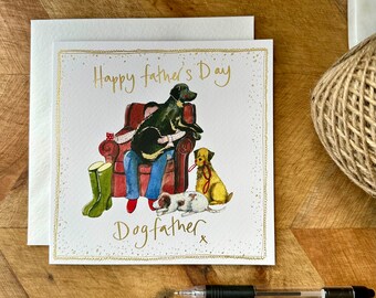 Carte père-de-chien Joyeuse fête des pères
