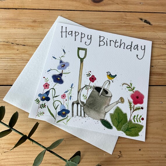 S3 Carte De Jardinage Joyeux Anniversaire Etsy France