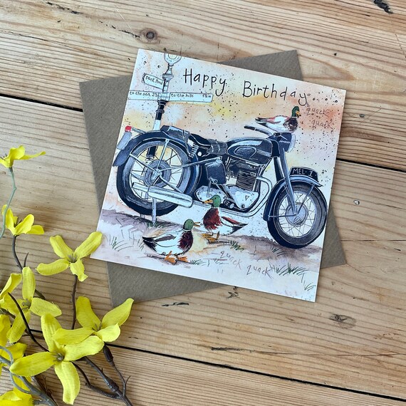 Carte De Moto De Joyeux Anniversaire Alex Clark Etsy France