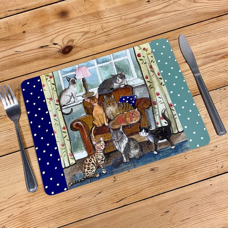 Cat House Placemat Single or Set