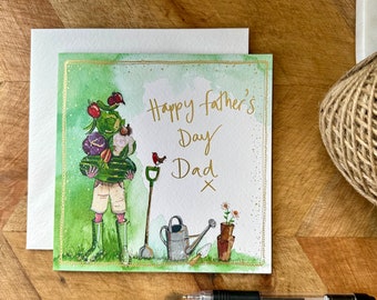 Happy Father’s Day Dad - vegetable garden Card