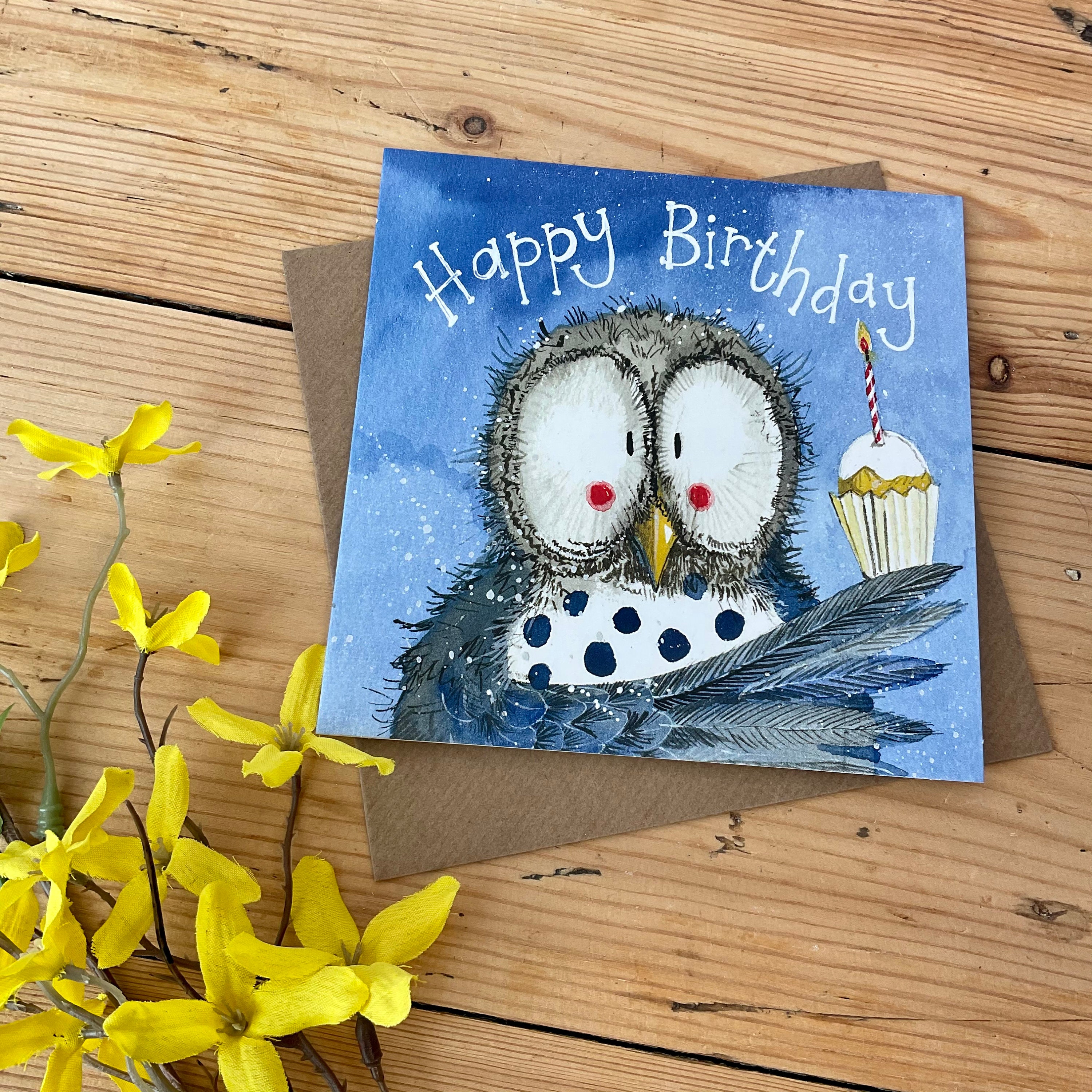 Postkarten Happy Birthday Eulen Geburtstagskarte Eule Kinder My XXX