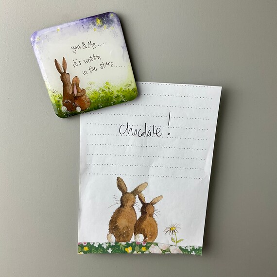 ALEX CLARK Moon Rabbit Mini Magnetic Notepad ALEX CLARK Moon Rabbit Mini Magnetic Notepad