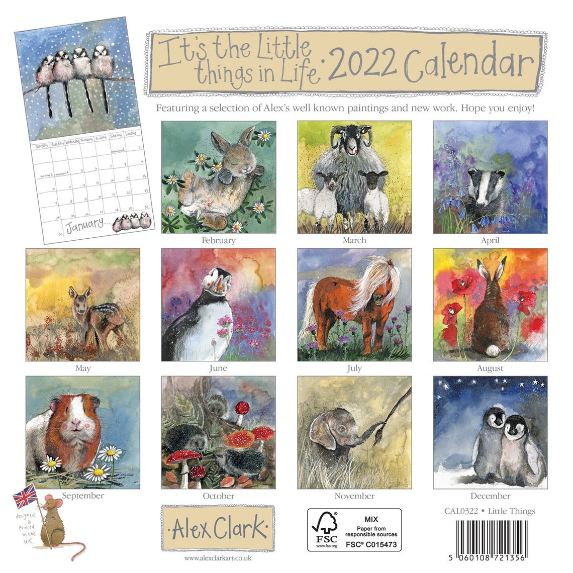 It's the Little Things in Life 2022 Calendar by Alex Clark Etsy UK
