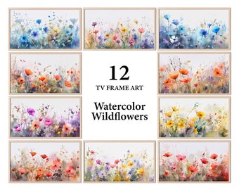 Watercolor Wildflower Samsung Frame TV Art (Digital Download)