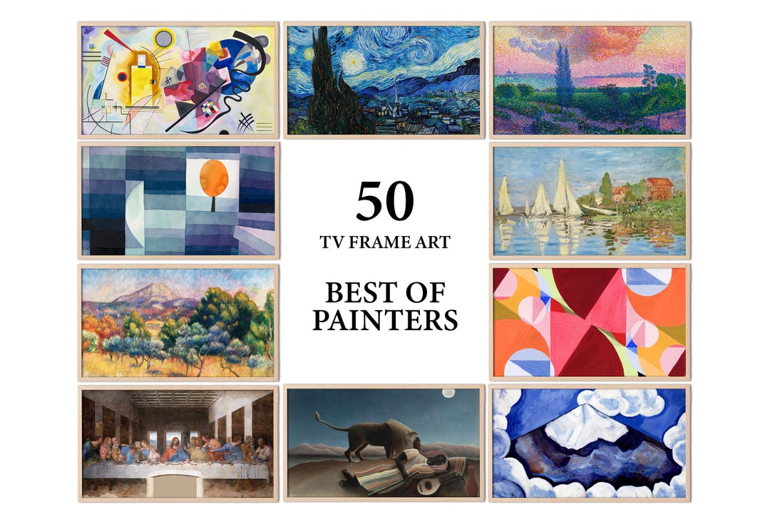 50 Samsung Frame TV Art Best of Famous Paintings samsung Frame TV