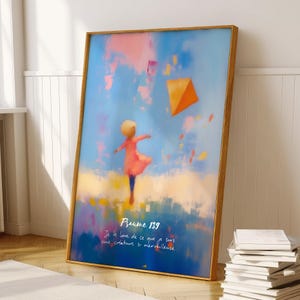 Psaume 139 | Verset Biblique en Français | Affiche Chrétienne | Psaume français | Poster Bible | Affiche Evangile | Art Chrétien | Décor Foi