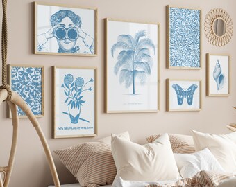 Coastal Gallery Wall Art: Set of 30 Nautical Prints (Digital Download)