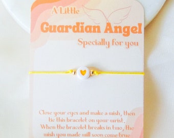 Guardian angel bracelet, wish bracelet miscarriage, pregnancy loss jewelry, thinking of you gift for friend, stillbirth gift, infant loss