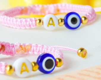 Baby evil eye bracelet, baby and mom matching bracelets, first time mom gift, 1st mothers day gifts, protection bracelet for kids, newborn