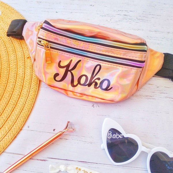 Custom fanny packs for women, personalized fanny pack for teens, gold fanny pack, fashion fanny pack, waist bag belt, fanny pack for nurse